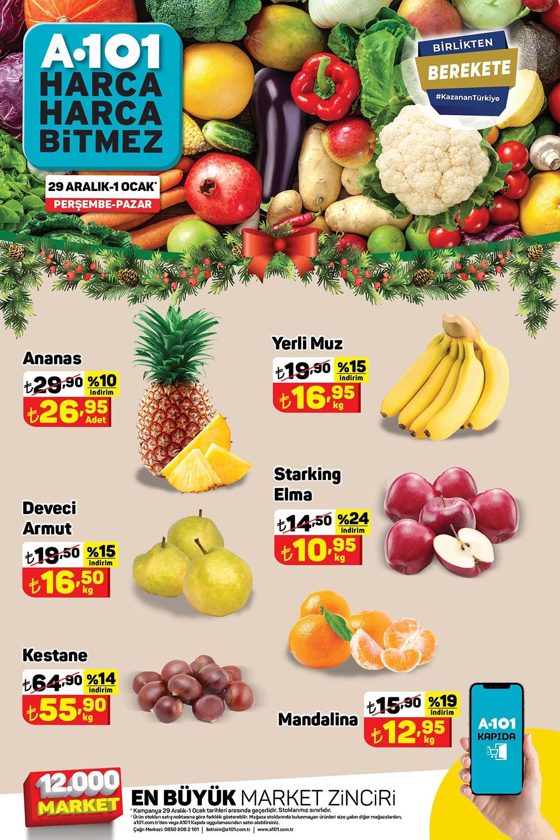 A101’de 2 litre ayçiçek yağı 65 TL, 500 gr çay 44,75 TL! 1 Ocak 2023 Fiyat Listesi
