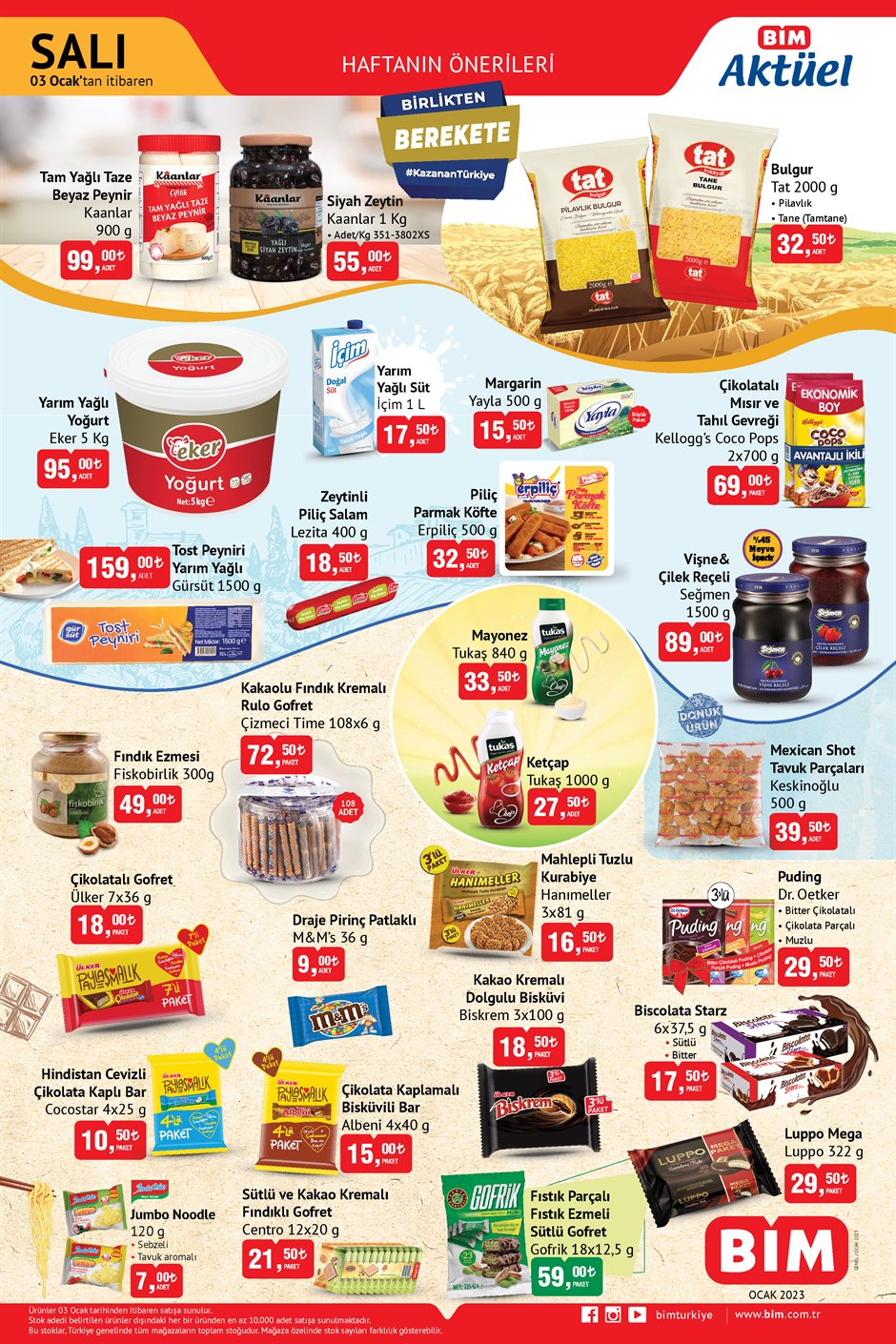 BİM de 2 li paket Bingo yumuşatıcı 75 TL, 8 li tuvalet kağıdı 24,50 TL! İşte BİM kataloğu 3 Ocak 2023 fiyat listesi