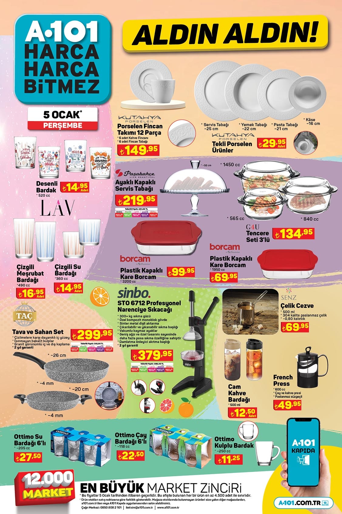 A101 de 32 li tuvalet kağıdı 119 TL, 5 litre yumuşatıcı 54 TL, Sleepy çocuk bezi 179 TL! 5 Ocak 2023 fiyat listesi