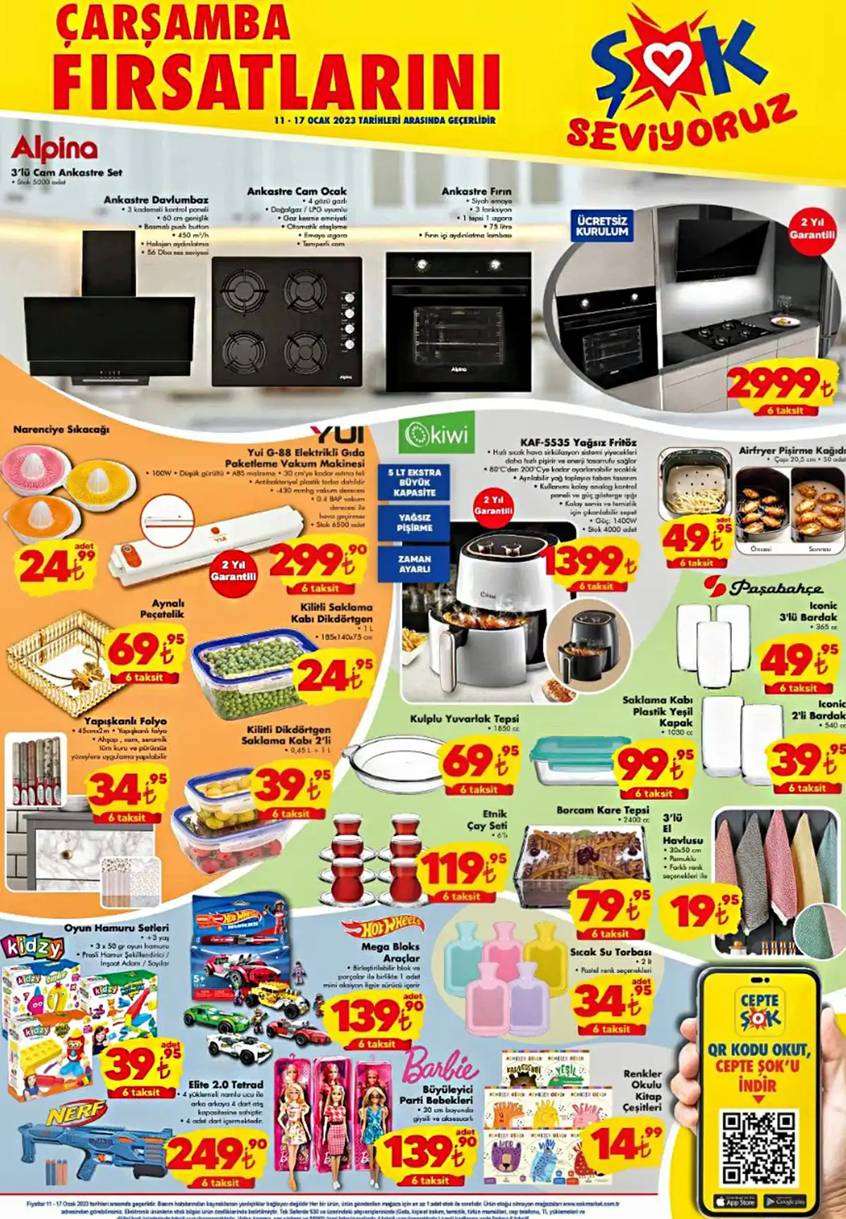 ŞOK Market te sepet dolduracak yüzde 30 a varan indirim fırsatı! 10 kg Bingo 159 TL! ŞOK 12 Ocak 2023 fiyat listesi