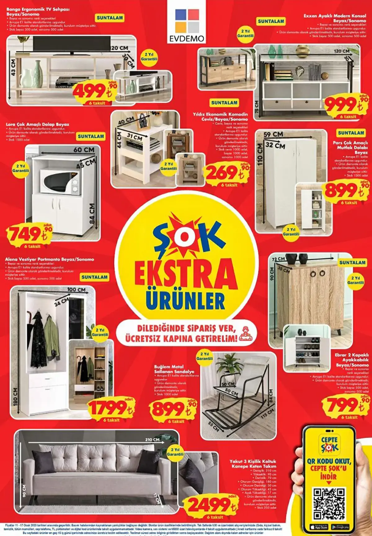 ŞOK Market te sepet dolduracak yüzde 30 a varan indirim fırsatı! 10 kg Bingo 159 TL! ŞOK 12 Ocak 2023 fiyat listesi