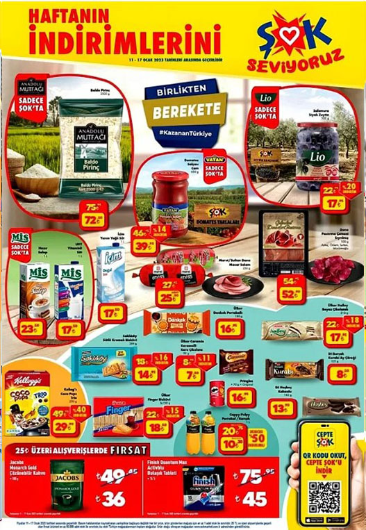 File torba çanta ne varsa alın ve koşun! Şok markette akıl almaz indirimler var! Ürünler bitmeden yetişin!