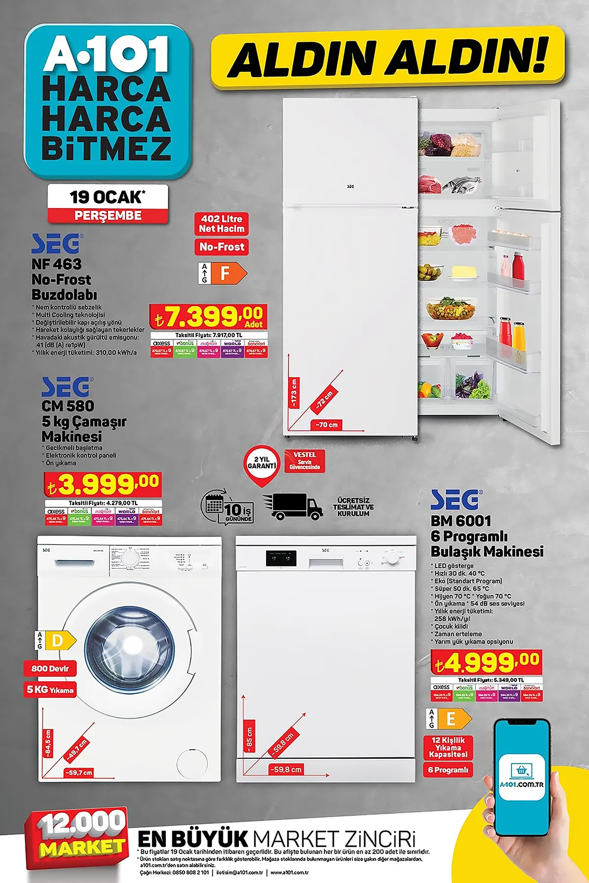 A101’de midi fırın 749 TL, elektrikli süpürge 949 TL, blender 279 TL! İşte A101 19 Ocak 2023 fiyat listesi