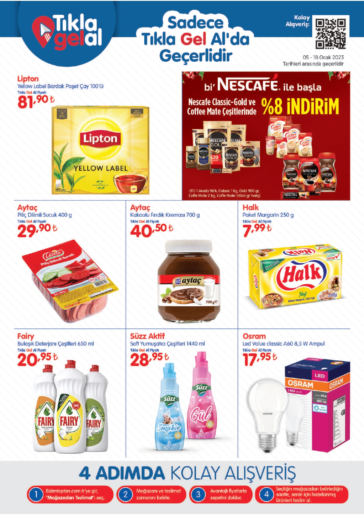 Bizim Toptan Market’te çay 67 TL, pirinç 38 TL, deterjan 20 TL! İşte 17 Ocak 2023 fiyat listesi