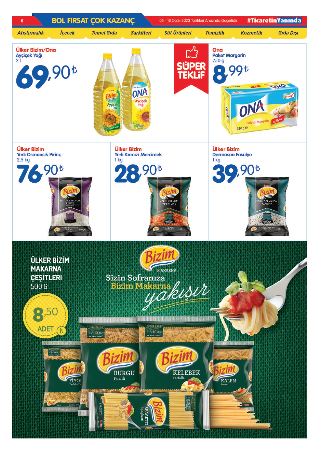 Bizim Toptan Market’te çay 67 TL, pirinç 38 TL, deterjan 20 TL! İşte 17 Ocak 2023 fiyat listesi