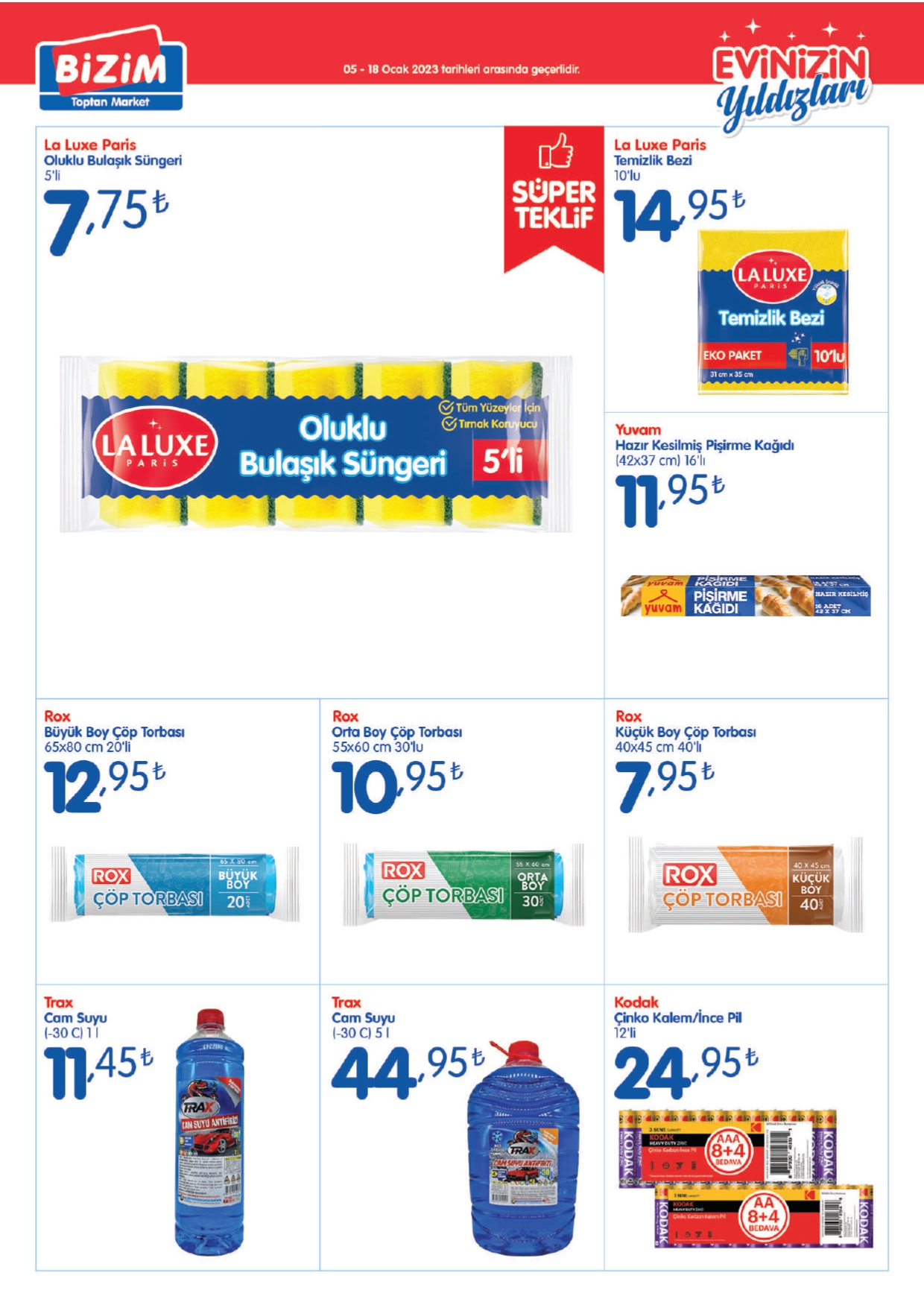 Bizim Toptan Market’te çay 67 TL, pirinç 38 TL, deterjan 20 TL! İşte 17 Ocak 2023 fiyat listesi