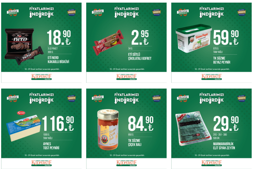Tarım Kredi de sepet dolduracak indirim kataloğu! Fındık yağı 145 TL! Tarım Kredi 18 Ocak 2023 fiyat listesi