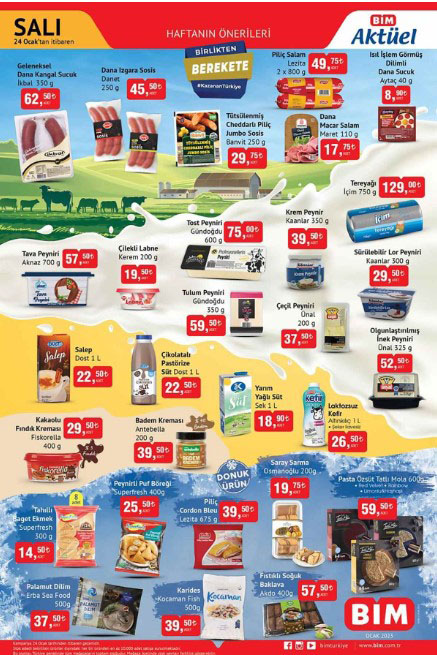 BİM indirim bombardımanı yaptı! Et ve süt ürünlerinde damping! Bu fırsatı kaçırmayın