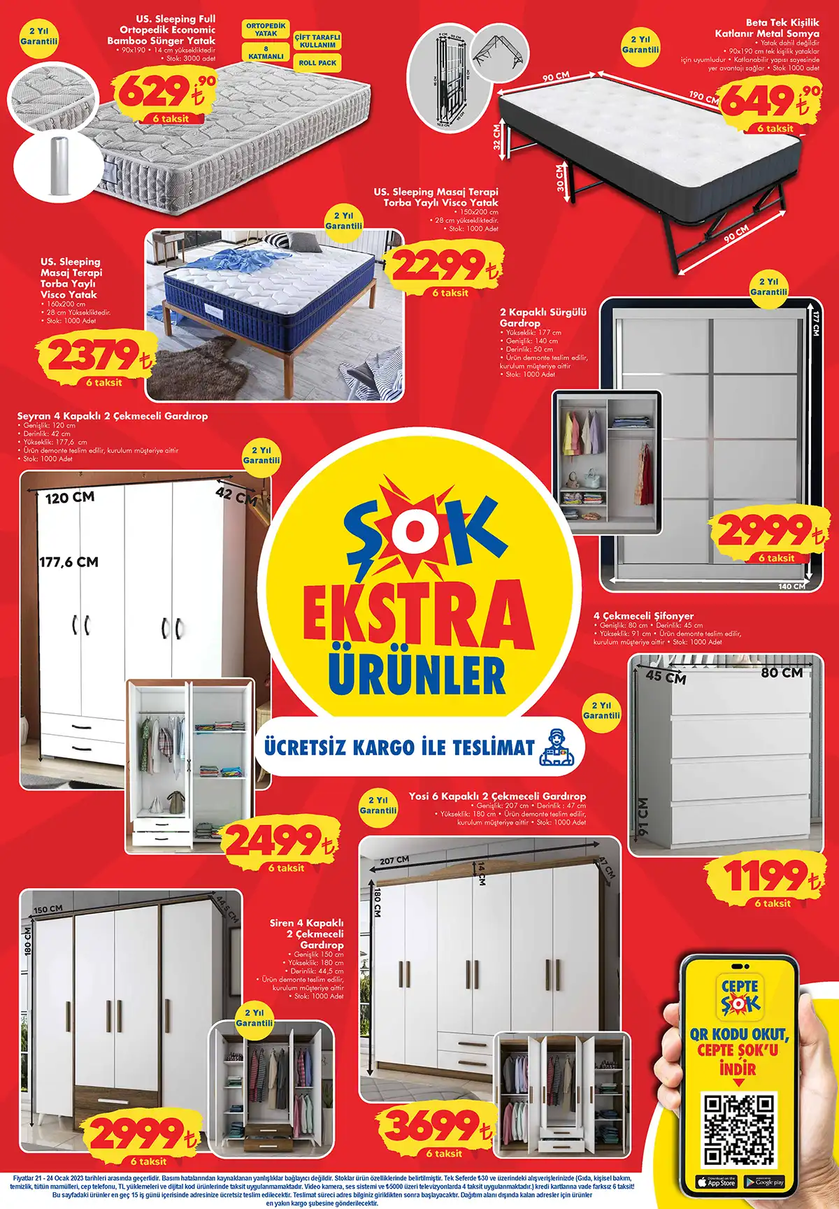 ŞOK Market te Domestos yüzey temizleyicisi 24 TL, kabin valiz 299 TL! ŞOK 23 Ocak 2023 fiyat listesi