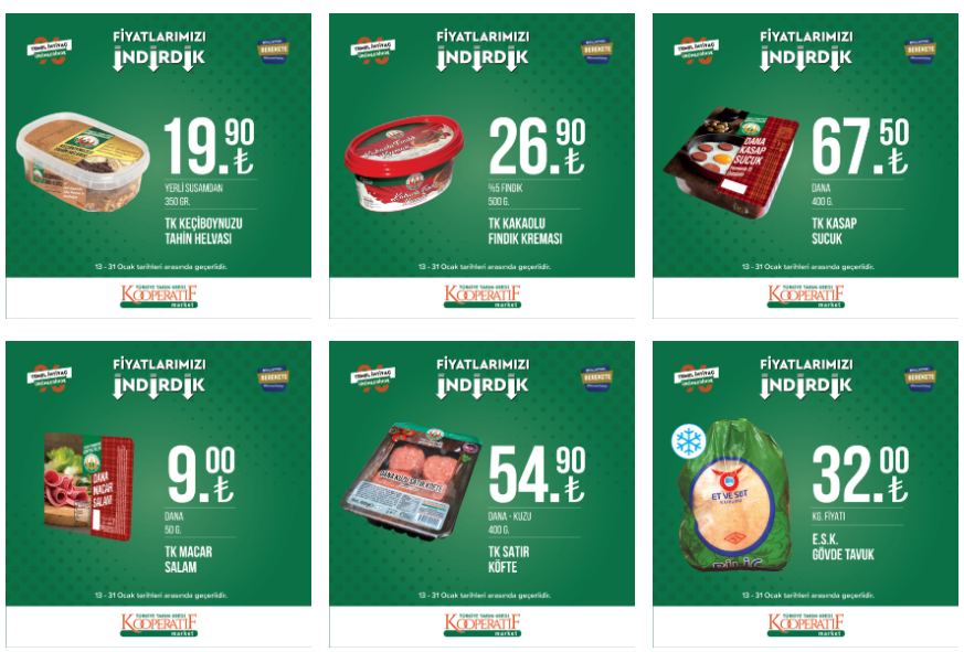 Tarım Kredi de indirim rüzgarı esiyor! Çay, salça, pirinç dibi gördü! O ürün 9 TL ye düştü! 24 Ocak 2023 fiyat listesi