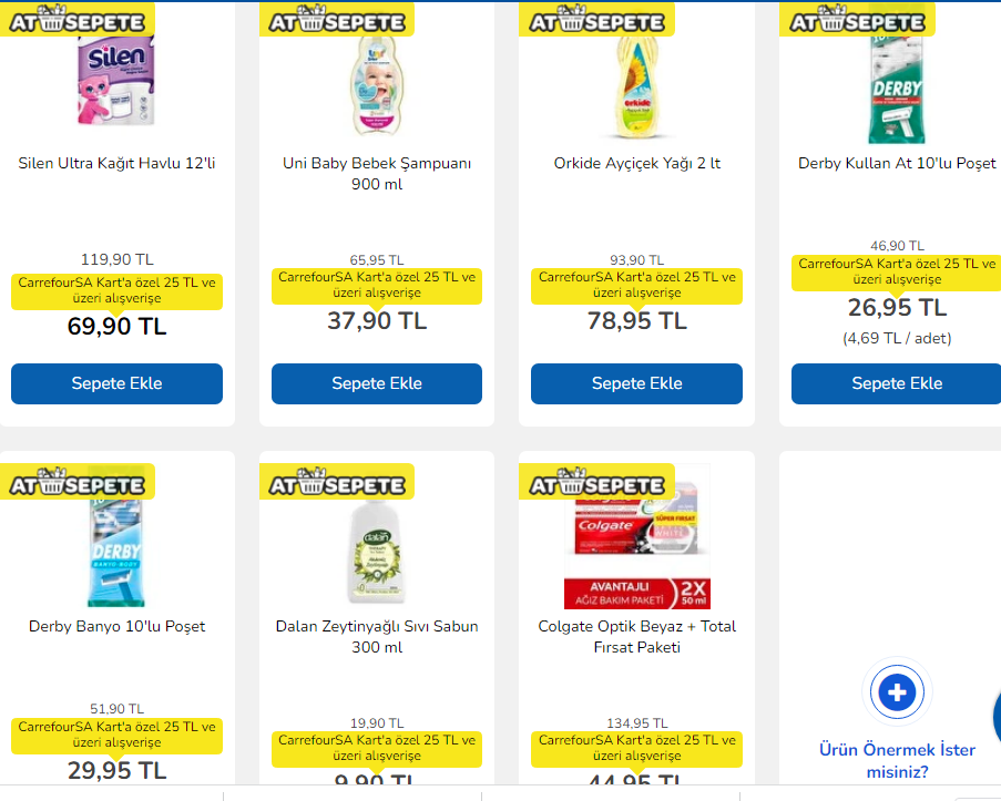 Carrefoursa da at sepete kampanyasıyla ayçiçek yağı 78 TL ye düştü! Duyan online siteye akın etti! 25 Ocak 2023...