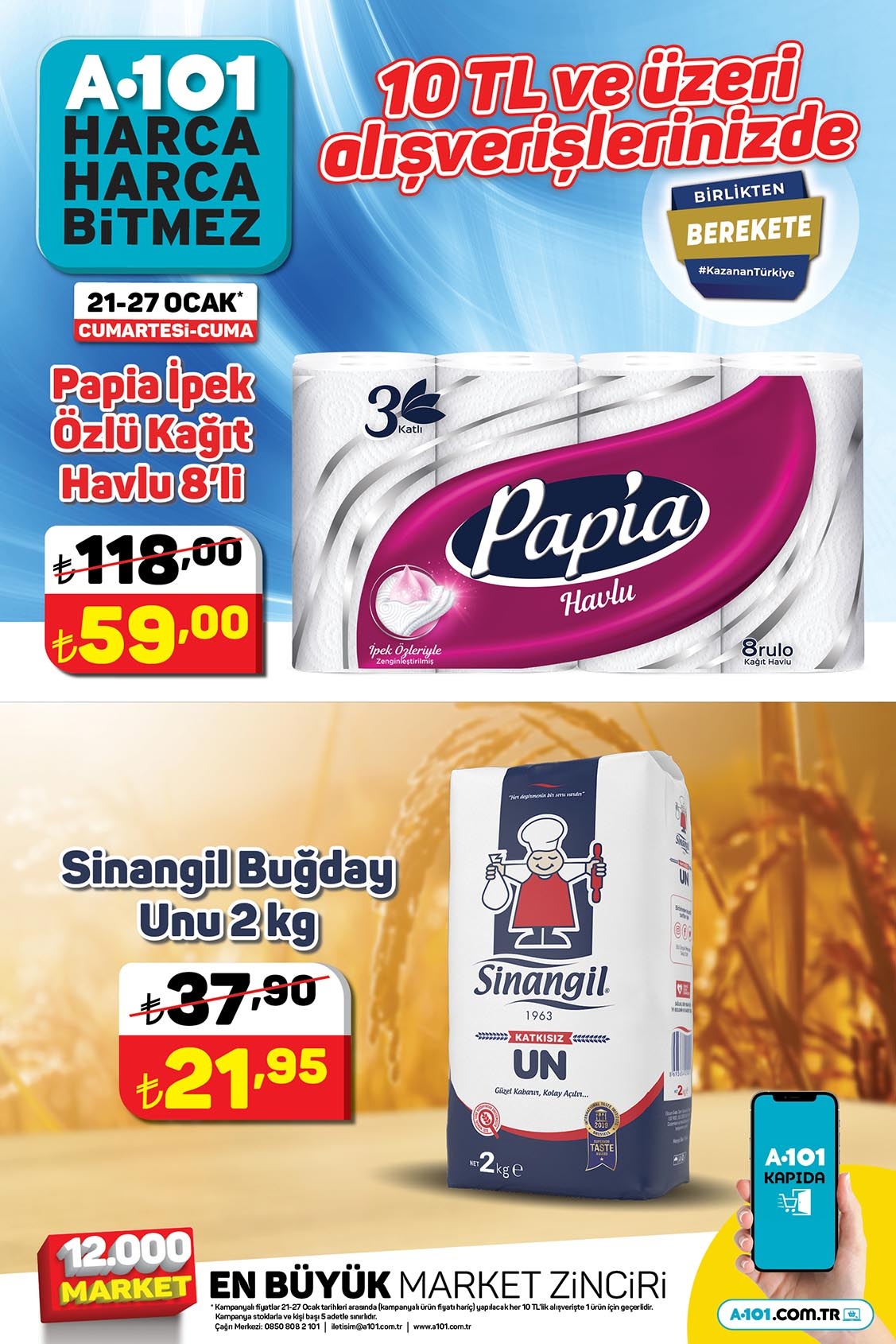 A101 de bomba indirim start aldı! Fındık kreması ve 4 kg toz deterjan 79 TL ye düştü! A101 26 Ocak 2023 fiyat listesi