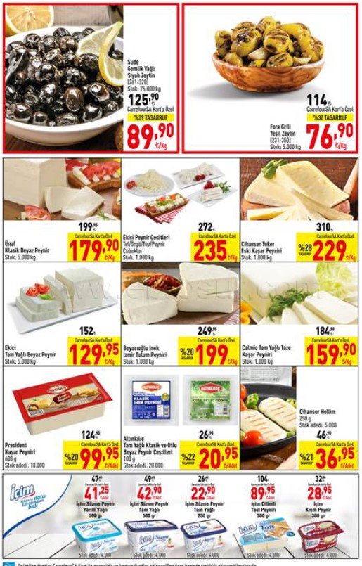 Hafta sonu bombası Carrefour dan geldi! Et ve süt ürünlerine büyük indirim geldi!