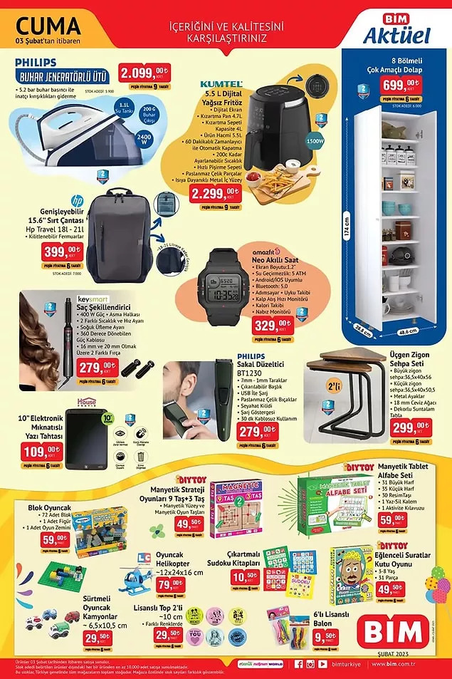 BİM’de 5 kg pirinç 127 TL, 2,5 kg mercimek 54 TL, 2,5 kg bulgur 37 TL! İşte 31 Ocak- 3 Şubat 2023 fiyat listesi