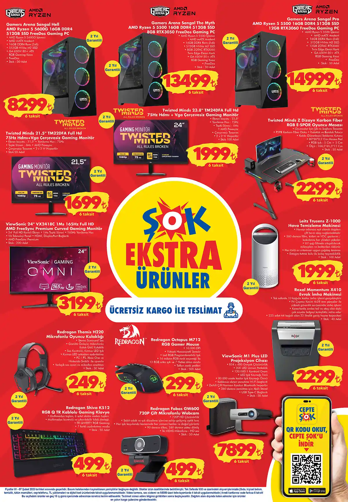 ŞOK Market yeni ayın ilk indirimlerini duyurdu! Süzme peynir 39 TL, 2 kg Bingo Matik 49 TL! 1 Şubat 2023 fiyat listesi