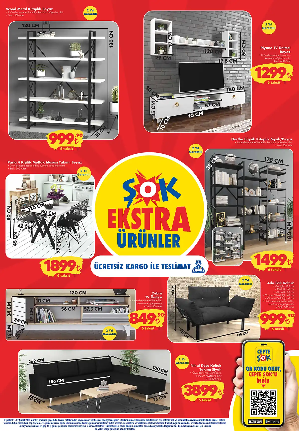 ŞOK Market yeni ayın ilk indirimlerini duyurdu! Süzme peynir 39 TL, 2 kg Bingo Matik 49 TL! 1 Şubat 2023 fiyat listesi