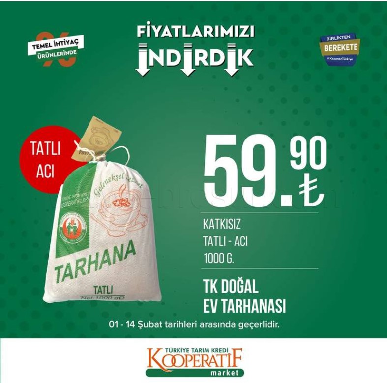 Bu fırsatı kaçırmayın! Tarım Kredi Kooperatif Marketleri Şubat ayını indirimle karşıladı! Bu indirimler yüz güldürdü