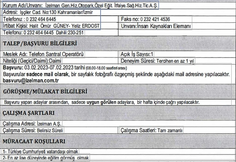 İzmir Büyükşehir Belediyesi İZELMAN KPSS şartsız personel alımı yapacak! Başvuru süresi dolmadan bakın!