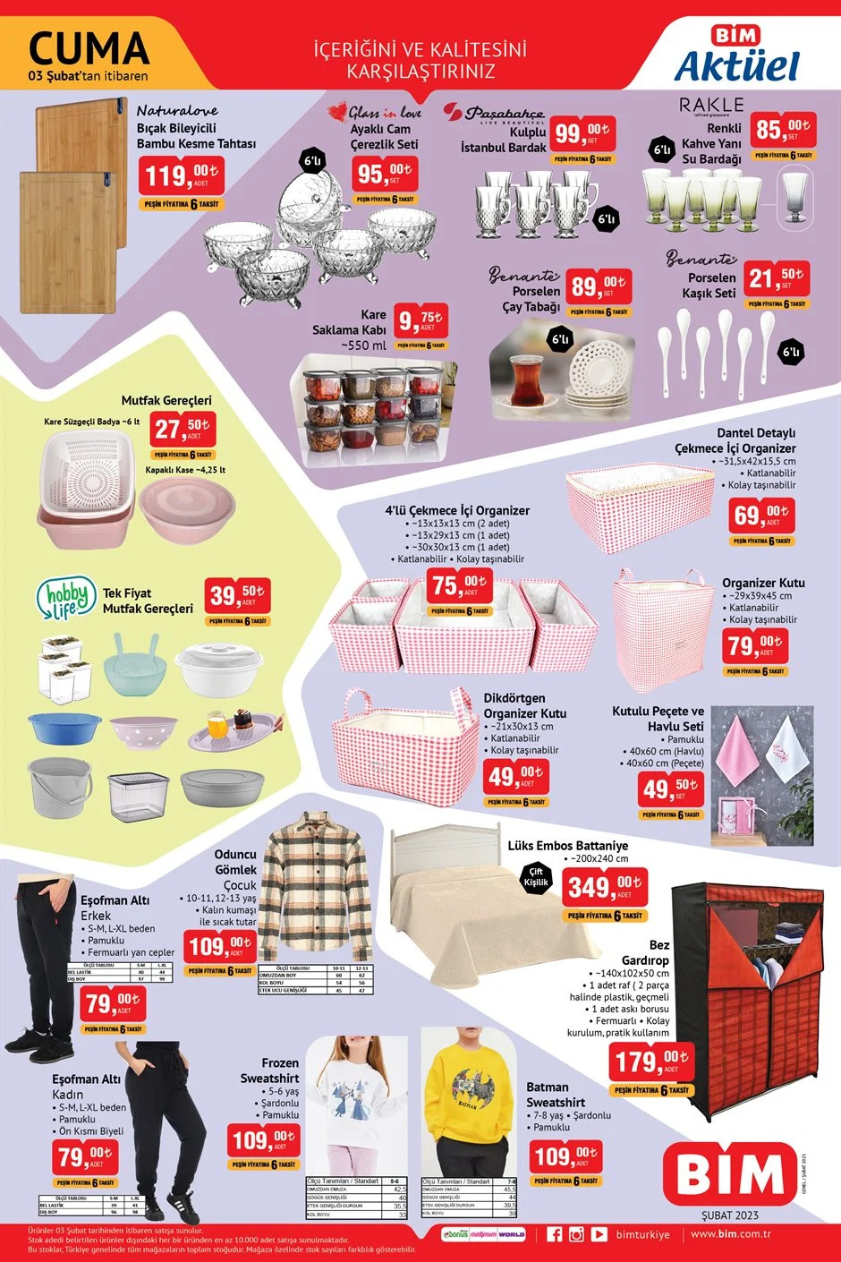 BİM’de ütü 2 bin TL, fritöz 3 bin TL, çok amaçlı dolap 700 TL! 3 Şubat 2023 fiyat listesi