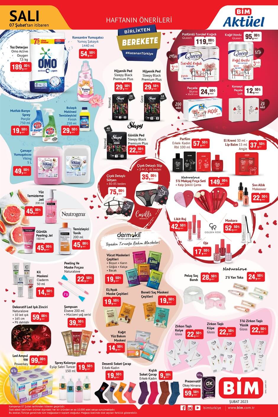 BİM de çılgın indirim 3 kg yoğurt 65 TL, 5 kg çamaşır yumuşatıcısı 49 TL! BİM kataloğu 7 Şubat 2023 fiyat listesi