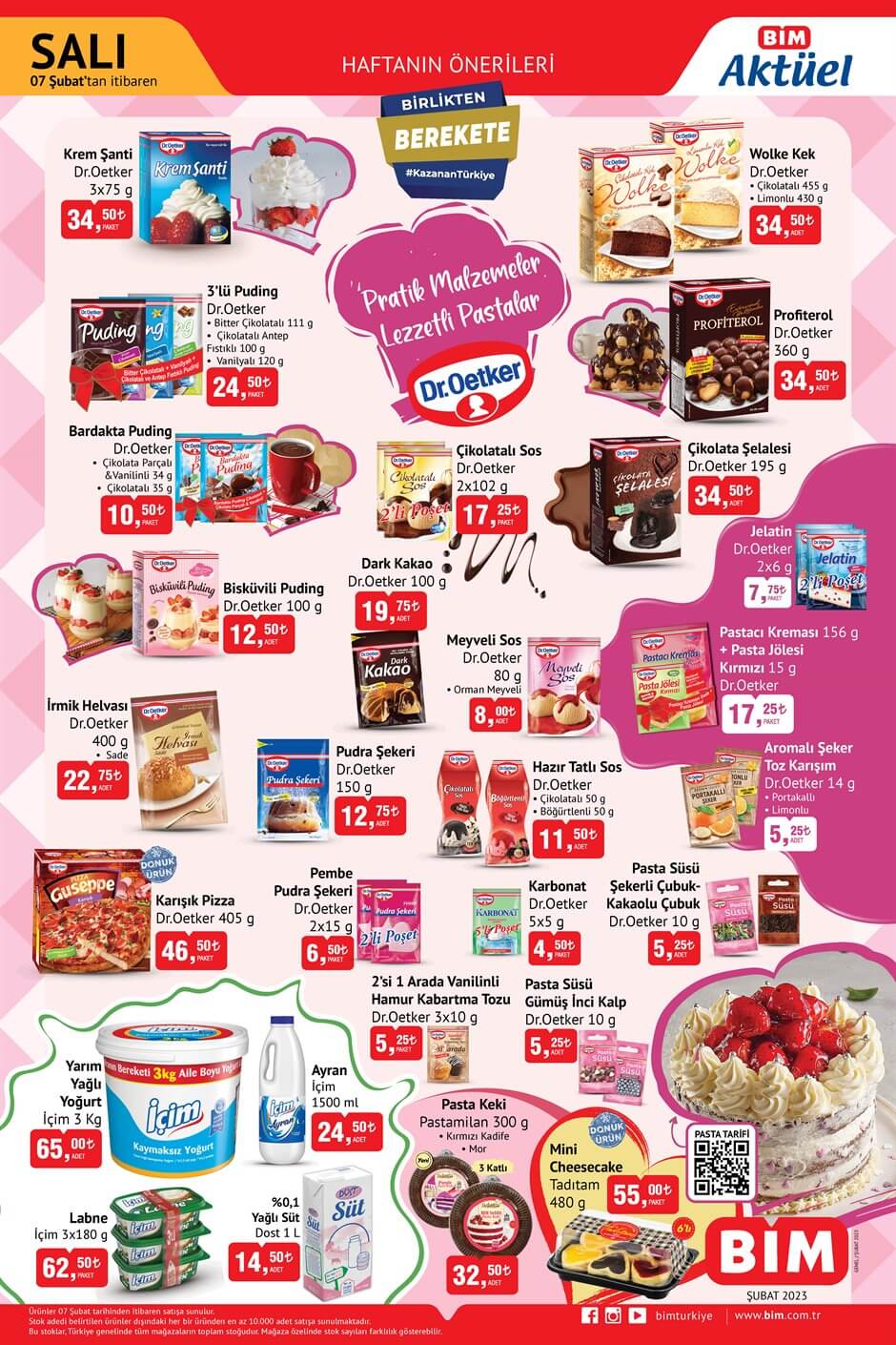 BİM de çılgın indirim 3 kg yoğurt 65 TL, 5 kg çamaşır yumuşatıcısı 49 TL! BİM kataloğu 7 Şubat 2023 fiyat listesi