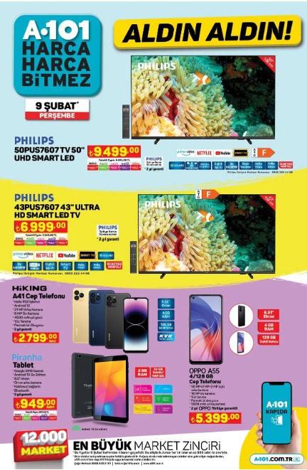 Fırsat bu fırsat! A101 de televizyon fiyatını duyanlar markete akın etti! Bu fırsatı kaçıran çok üzülür