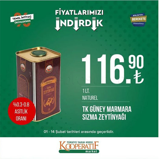 O marketten her ürüne indirim! Filelerinizi ve poşetlerini alın mutfağınızı doldurun