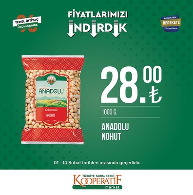 Tarım Kredi Market’te Peros 7 kg deterjan 109 TL, Nohut 28, Bulgur 15 TL! 10 Şubat 2023 Fiyat Listesi