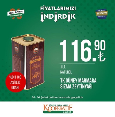 Tarım Kredi Markette dana sosis 32,75 TL, İzmir Tulumu 400 gram 59,90 TL! 13 Şubat 2023 Fiyat Listesi
