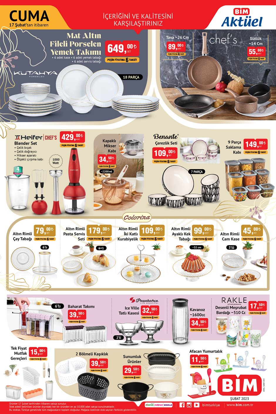 BİM 17 Şubat Cuma kataloğu yayınlandı! Kablosuz kulaklık, Android TV, Oyuncaklar...17 Şubat 2023 fiyat listesi...