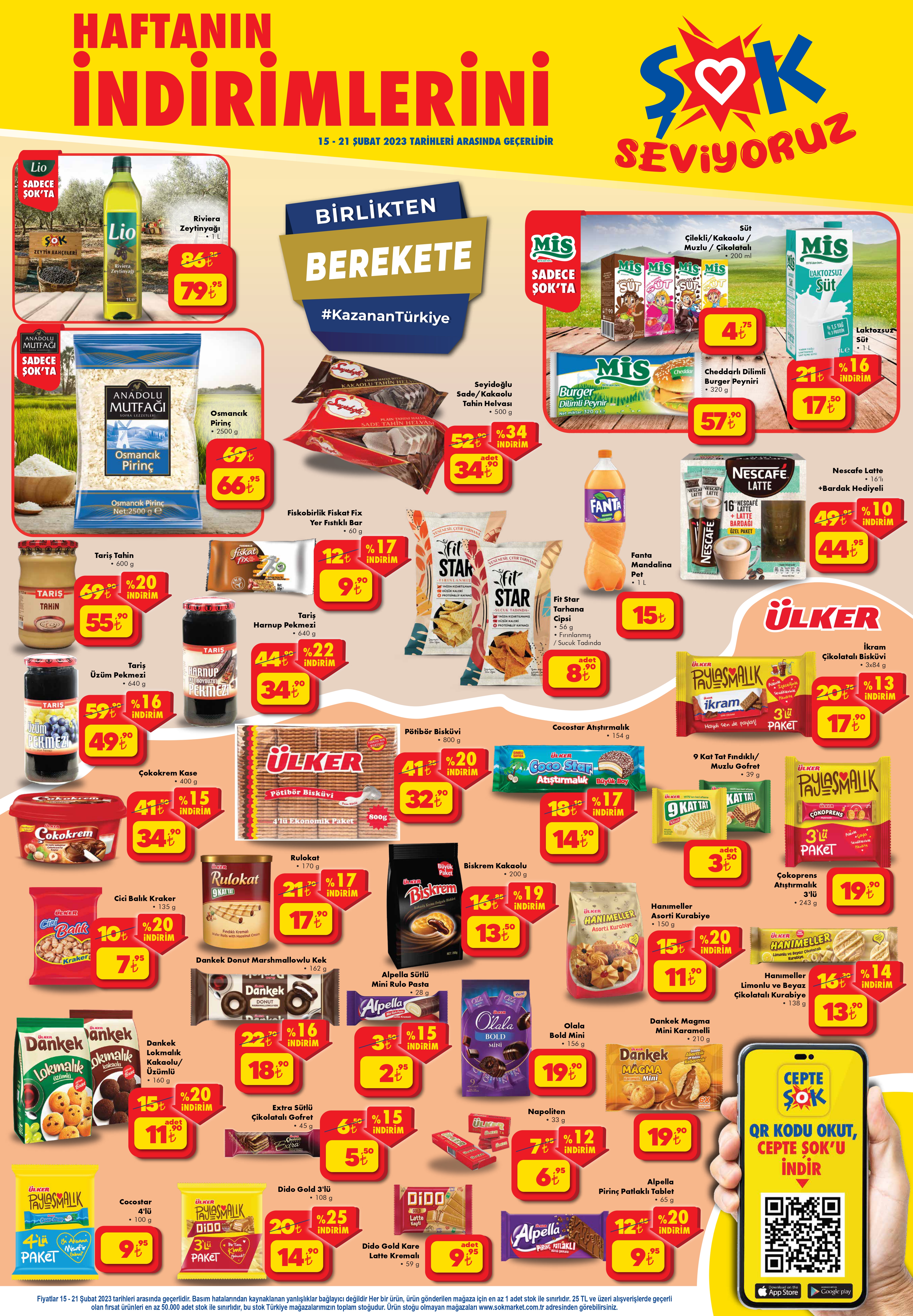 ŞOK Market te 1 litre zeytinyağı 79,95 TL, Tursil sıvı deterjan 59,90 TL! 20 Şubat 2023 fiyat listesi...