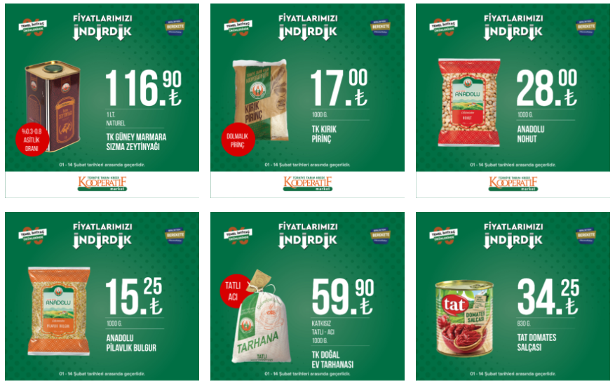 Tarım Kredi de şok ucuzluk! Çamaşır suyu 13 TL, peçete 11 TL, ıslak havlu 10 TL! 14 Şubat 2023 fiyat listesi...