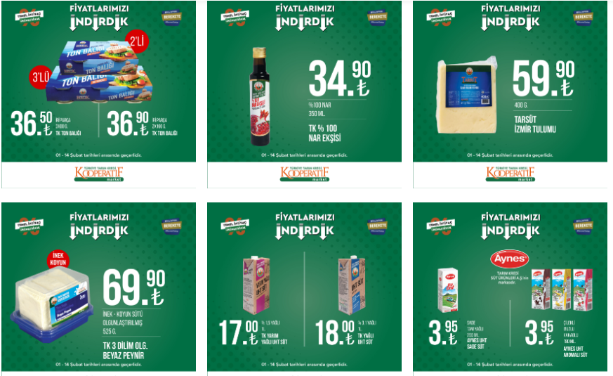 Tarım Kredi de şok ucuzluk! Çamaşır suyu 13 TL, peçete 11 TL, ıslak havlu 10 TL! 14 Şubat 2023 fiyat listesi...