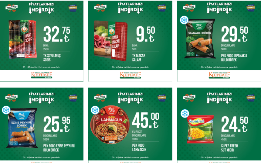 Tarım Kredi de şok ucuzluk! Çamaşır suyu 13 TL, peçete 11 TL, ıslak havlu 10 TL! 14 Şubat 2023 fiyat listesi...