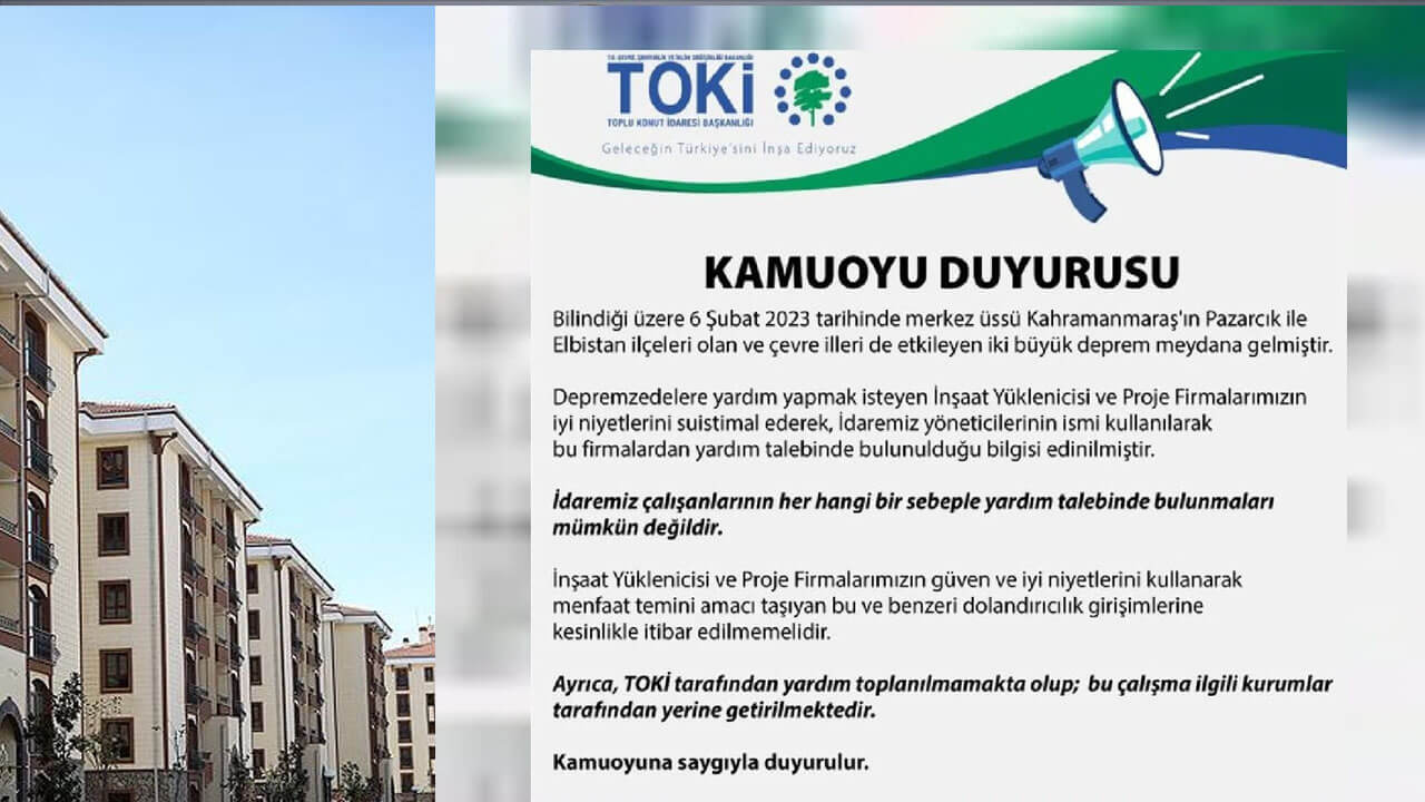 TOKİ konut ve arsa başvurusu yapanlar aman dikkat! İyi niyetiniz kullanılmasın!