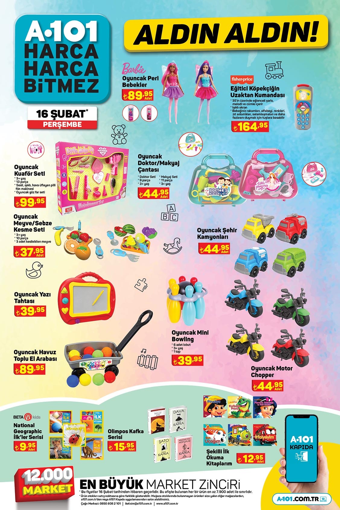 A101 de 12 kg Ariel toz deterjan 219 TL, 4 kg çamaşır suyu 33 TL! Sepetler dolacak! A101 16 Şubat 2023 fiyat listesi...