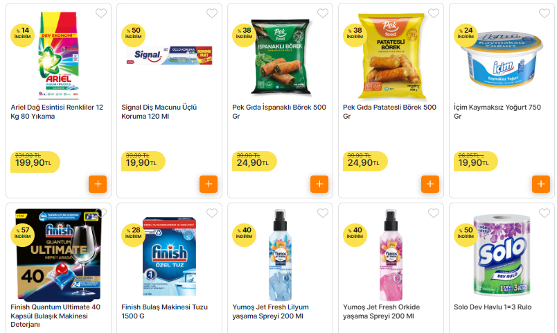 Migros ta yüzde 50 ye varan çılgın indirim! Ariel deterjan, Signal, Finish, kağıt havlu! 22 Şubat 2023 fiyat listesi