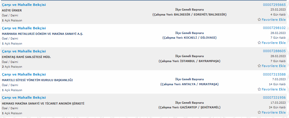 KPSS şartı olmadan bekçi alımı yapılacak! 2023 İŞKUR bekçi alım listesi ve şartları