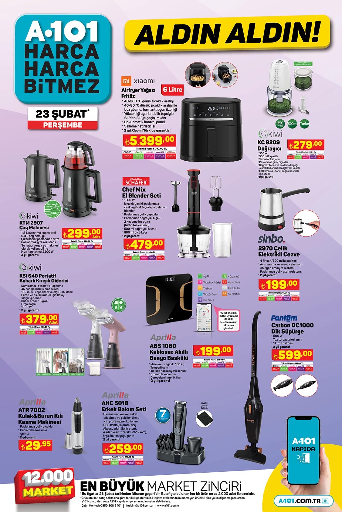 Çeyiz düzecekler müjde! A101 de 19 parça kahvaltı seti 249 TL, çay bardağı 6 lı 29 TL! A101 kataloğu 23 Şubat 2023