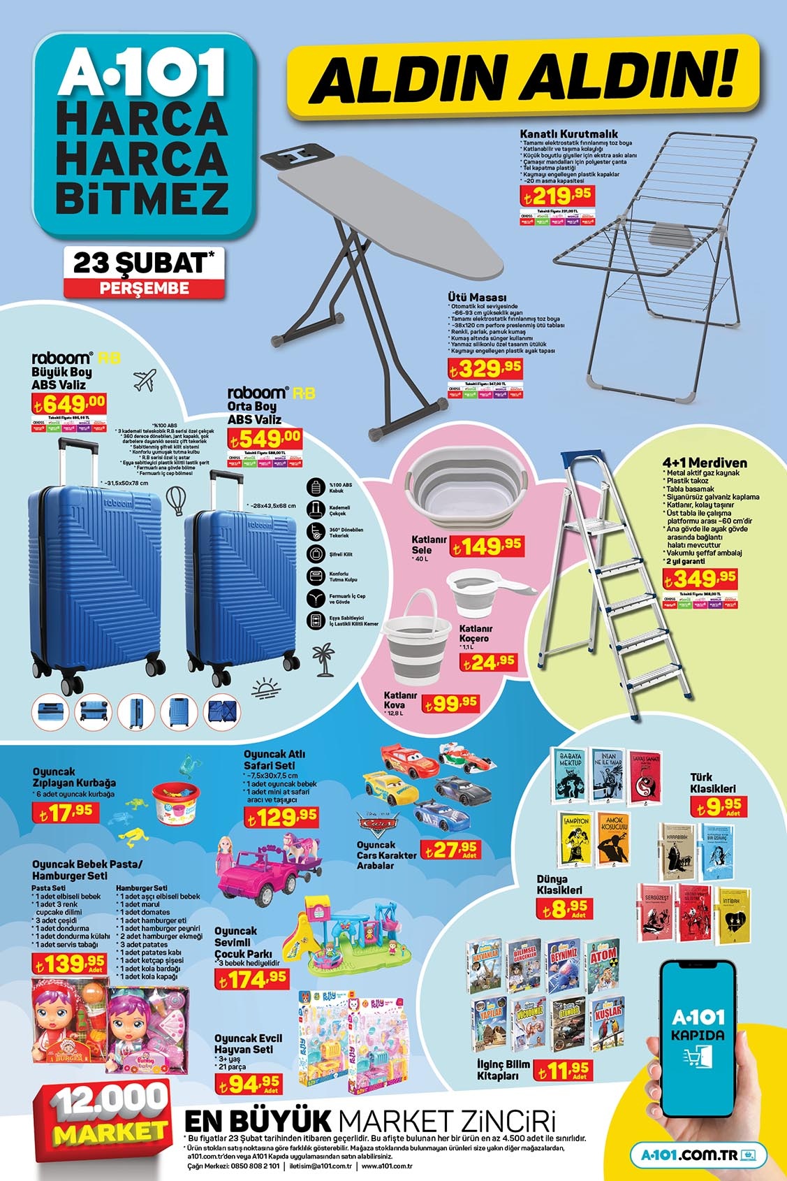 Çeyiz düzecekler müjde! A101 de 19 parça kahvaltı seti 249 TL, çay bardağı 6 lı 29 TL! A101 kataloğu 23 Şubat 2023