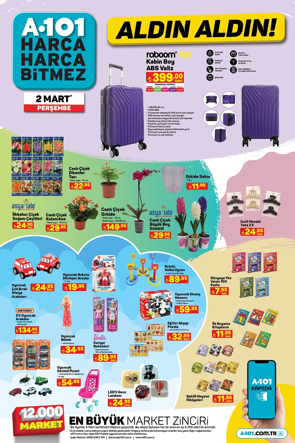 A101 yeni ay kataloğunu yayımladı! 32 li tuvalet kağıdı 129 TL ye düştü! A101 online kataloğu 2 Mart 2023 fiyat listesi