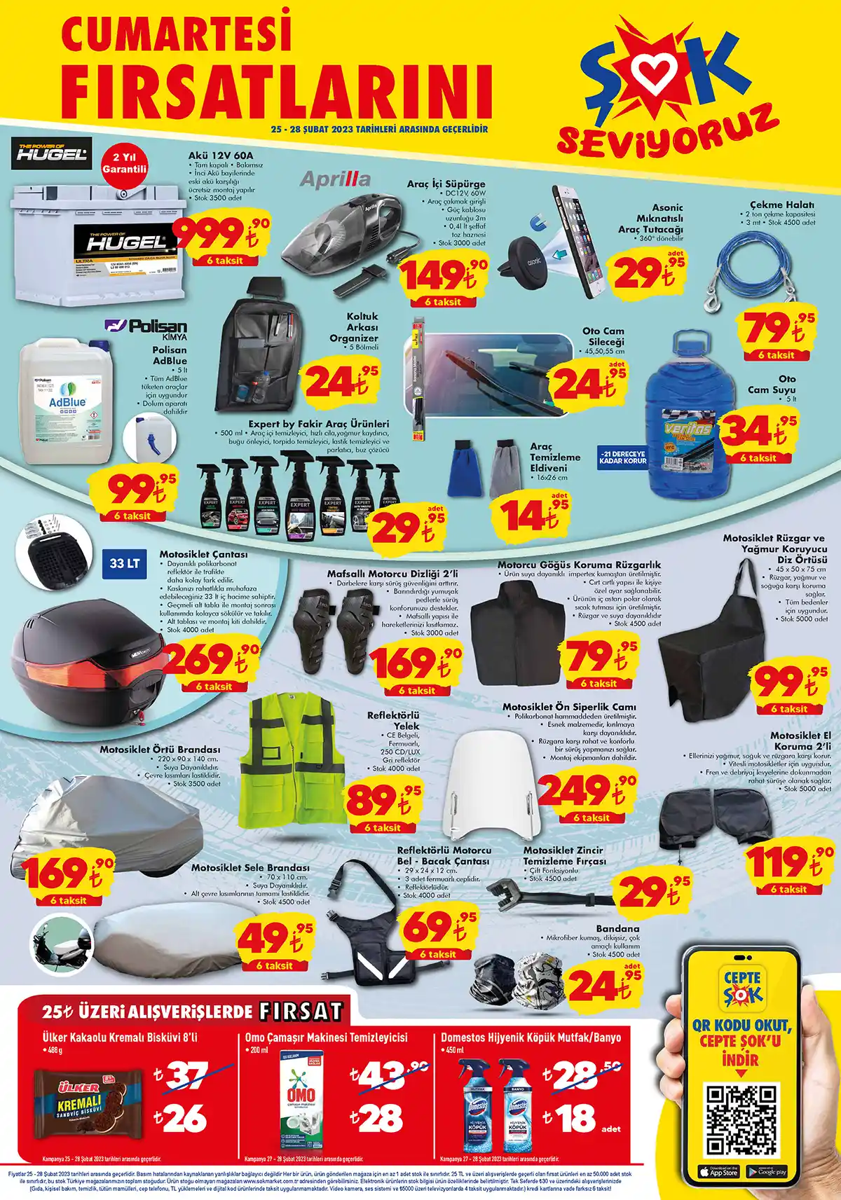 ŞOK Market te çılgın indirim başladı! 25 TL lik alışveriş yapan peş peşe indirimi kapacak! ŞOK kataloğu 25 Şubat 2023