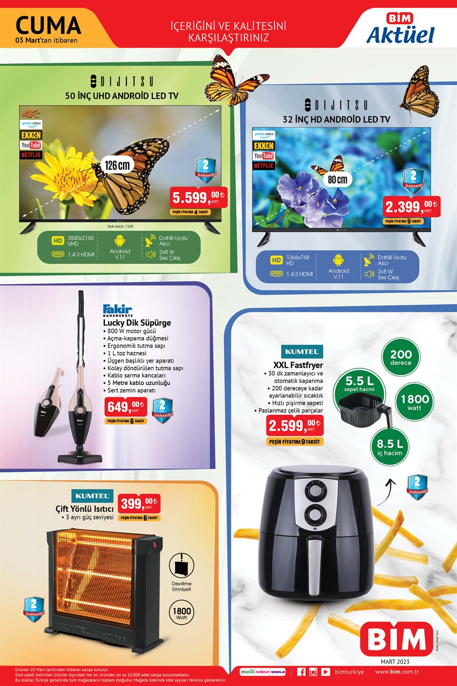 Bim den çeyiz düzeceklere müjde! Fincan 55 TL, Baharat Takımı 3 lü 109 TL ile satışta! İşte 01 Mart 2023 fiyat listesi