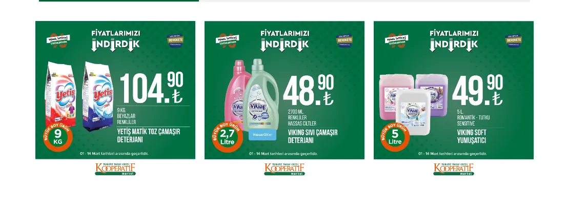 Tarım Kredi Marketleri nin Mart ayı indirimleri belli oldu! Ayçiçek yağı, şeker, çay, pirinç.. 1 Mart 2023 fiyat listesi