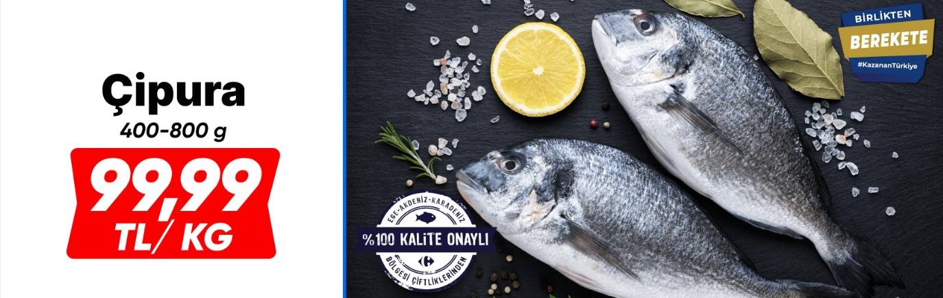 Carrefour da Ayçiçek yağı 129.90 TL, Çipura 99.99 TL ile satışta! İndirimli ürünler peş peşe sıralandı!