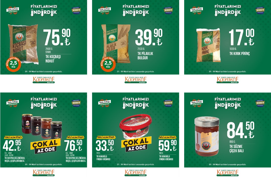 O markette fiyatlar dibe vurdu hemen bakın! Ayçiçek yağı 135 TL, 5 kilo şeker 105 TL ye düştü! 3 Mart 2023 fiyat listesi