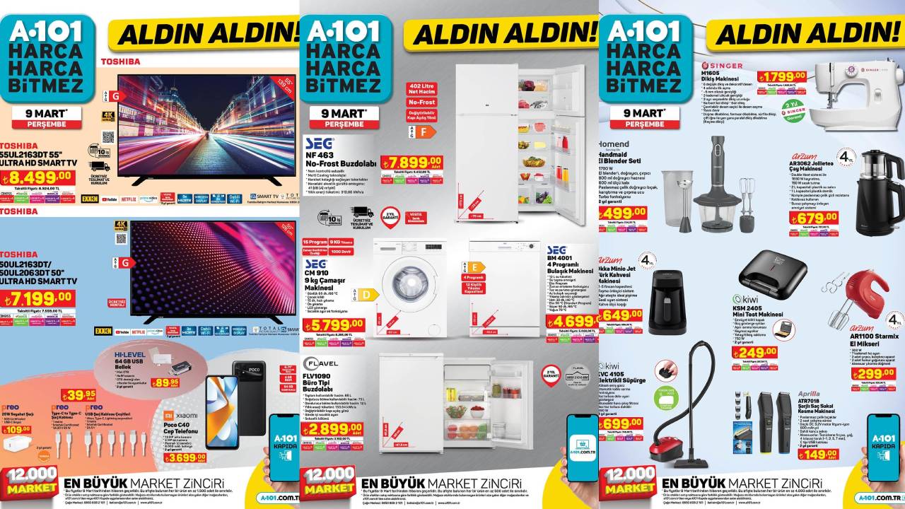 Bu hafta A101’e hangi teknolojik ürünler gelecek? İşte 9 Mart 2023 fiyat listesi...