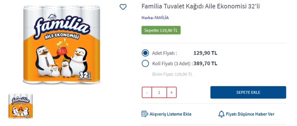 Fiyatını duyunca inanamayacaksınız! Tuvalet kağıdında müthiş indirim! Fırsatı kaçırmayın