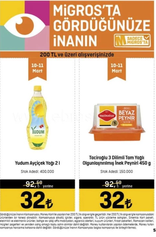 MİGROS ta çılgın fırsatlar! Kasap sucuk 29 TL, Ayçiçek fiyatı 32 TL! Bu fırsatlar kaçmaz