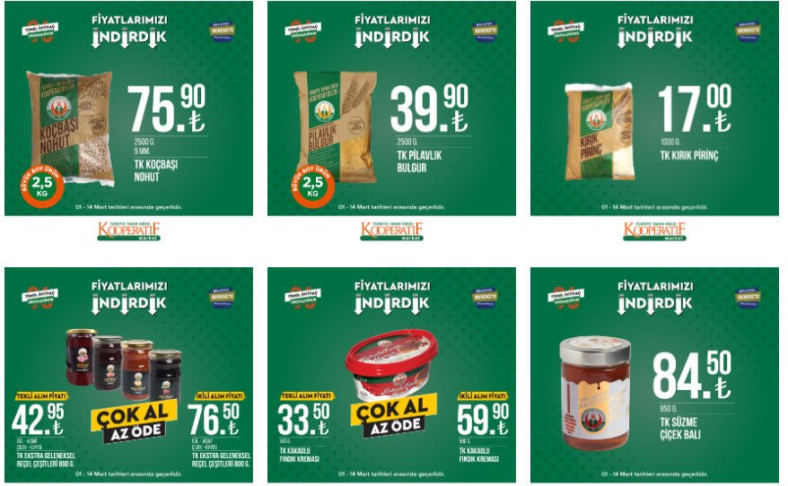 5 kg ayçiçek yağı 135 TL ye çakıldı! Tarım Kredi yeni kataloğunu yayımladı! 8 Mart 2023 fiyat listesi